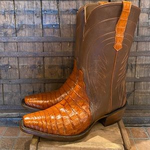 Alligator Skin Custom Cowboy Boots! Last Pair!